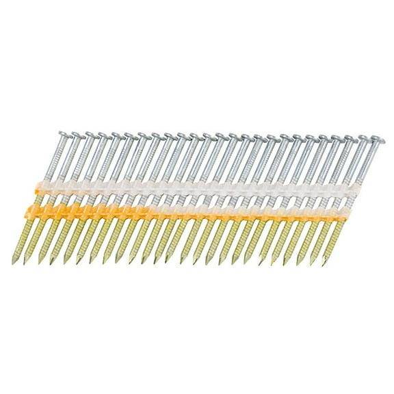 Metabo HPT 10311HPT Sheathing Nail, 2-1/2 in L, Steel, Hot-Dipped Galvanized, Full Round Head, Ring Shank