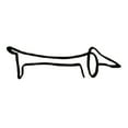 thumbnail image 2 of yuksok Abstract Dog Sculptures Animal Figurines Statues Gift Present Desktop, 2 of 9