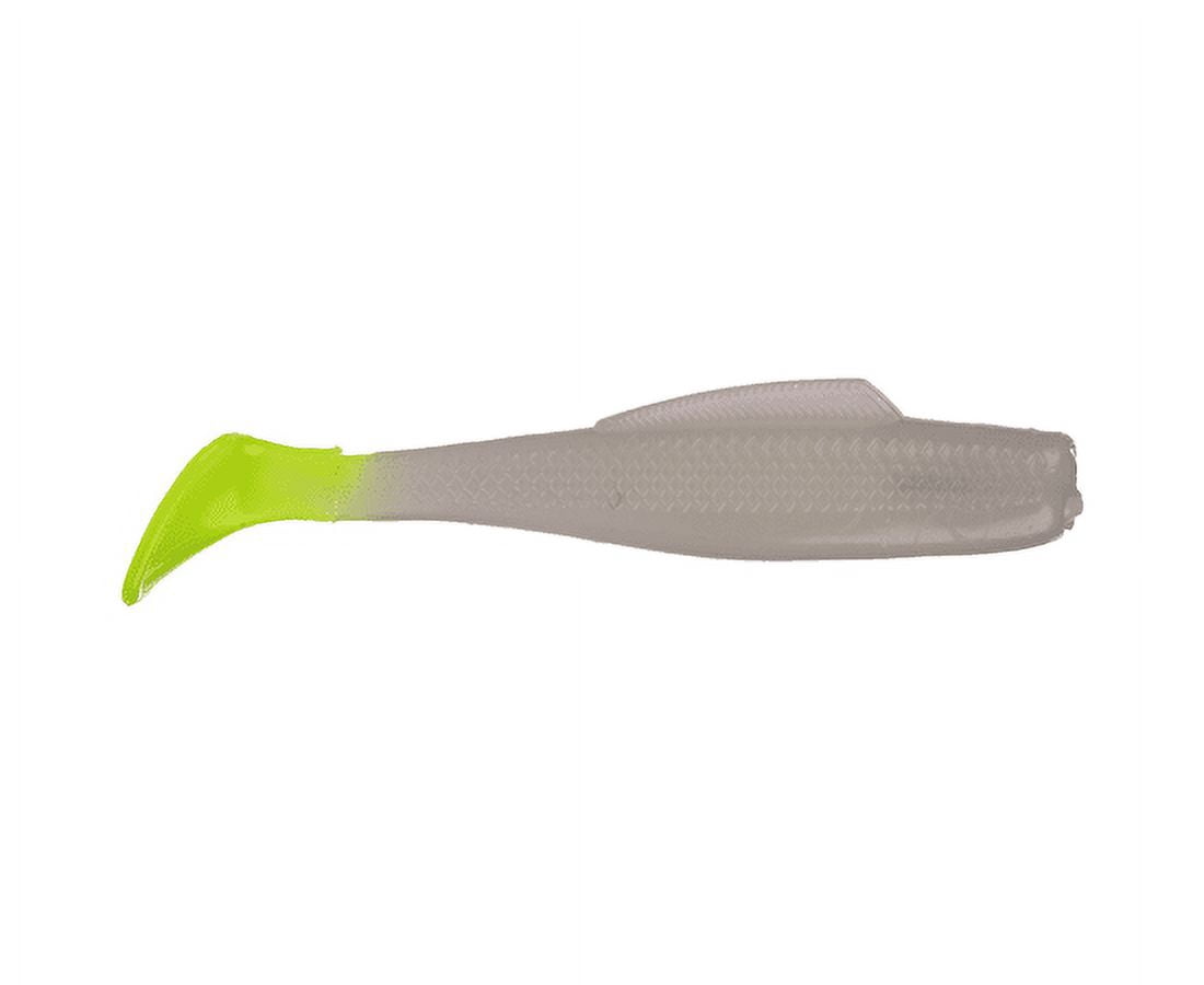 Strike King Glass Minnow 4'' Glow Chartreuse Tail 5pk