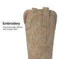 thumbnail image 6 of DREAM PAIRS Women's Western Cowboy Cowgirl Boots Square Toe Embroidery Mid Calf Booties, 6 of 8