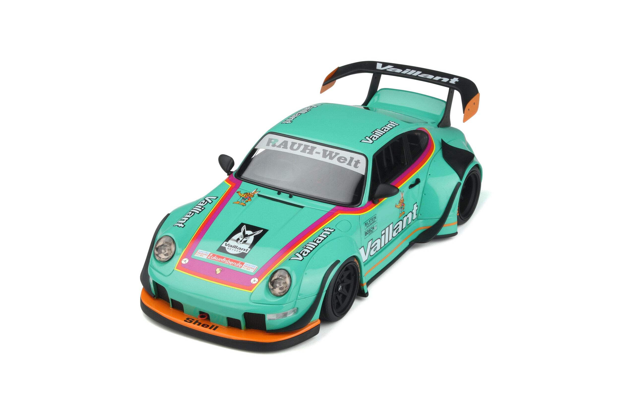 【GT SPIRIT】1/18 RWB Vaillant 2022 GTS869 GT Spirit 2022 RWB Vaillant Bodykit Model Car, Light Green, Resin