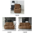 thumbnail image 4 of CNKOO Stretch Recliner Covers With Pockets lazy Boy Chair Covers For Reclining Chair  Recliner Slipcovers For Large Recliner-Black-1 Seater (4 Pieces), 4 of 8
