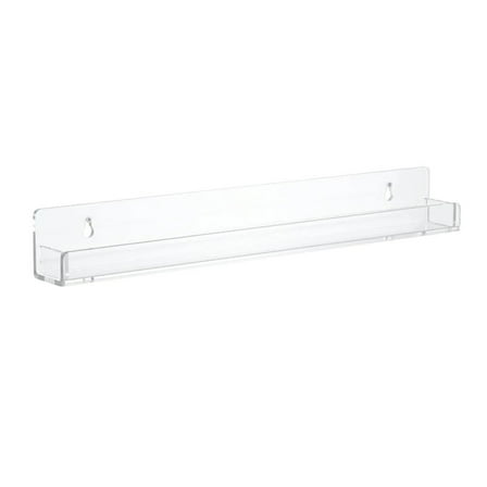 Acrylic Bathroom Shelves 15x1.3Inch Thick Acrylic Shelves Wall Mounted Versatile Floating Shelves Storage and Display