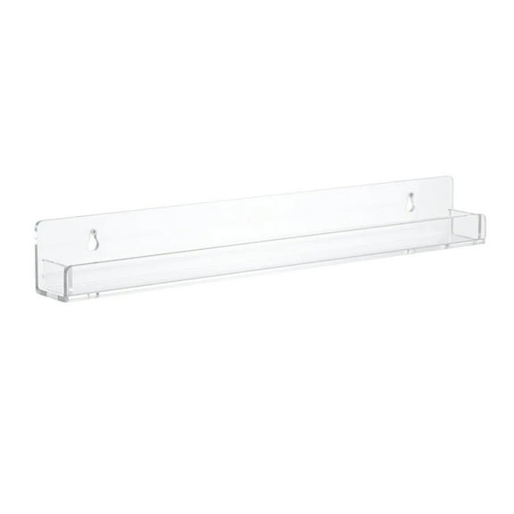 Acrylic Bathroom Shelves 15x1.3Inch Thick Acrylic Shelves Wall Mounted Versatile Floating Shelves Storage and Display