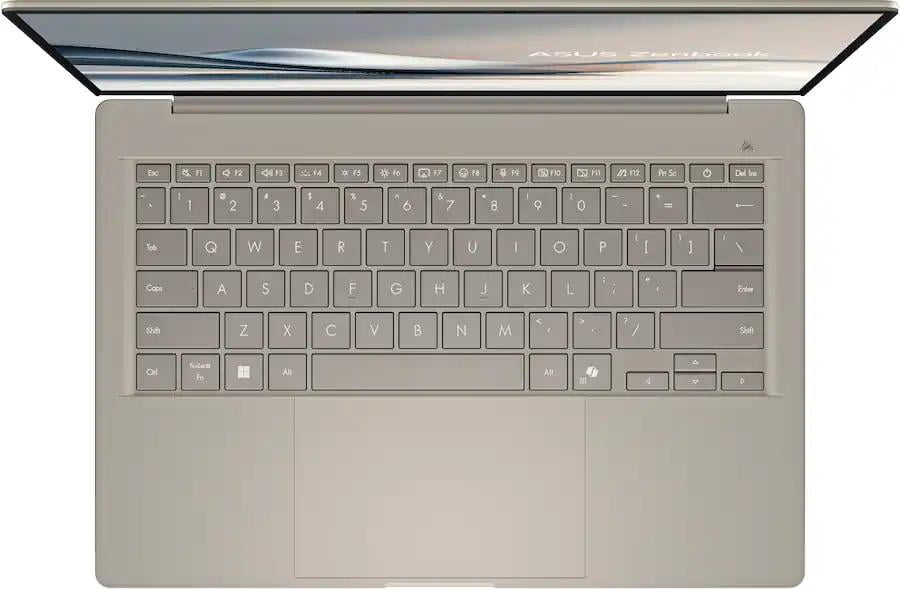 ASUS - Zenbook A14 14" FHD+ OLED Laptop - Copilot+ PC - Snapdragon X Plus - 16GB RAM - 512GB SSD - Zabriskie Beige