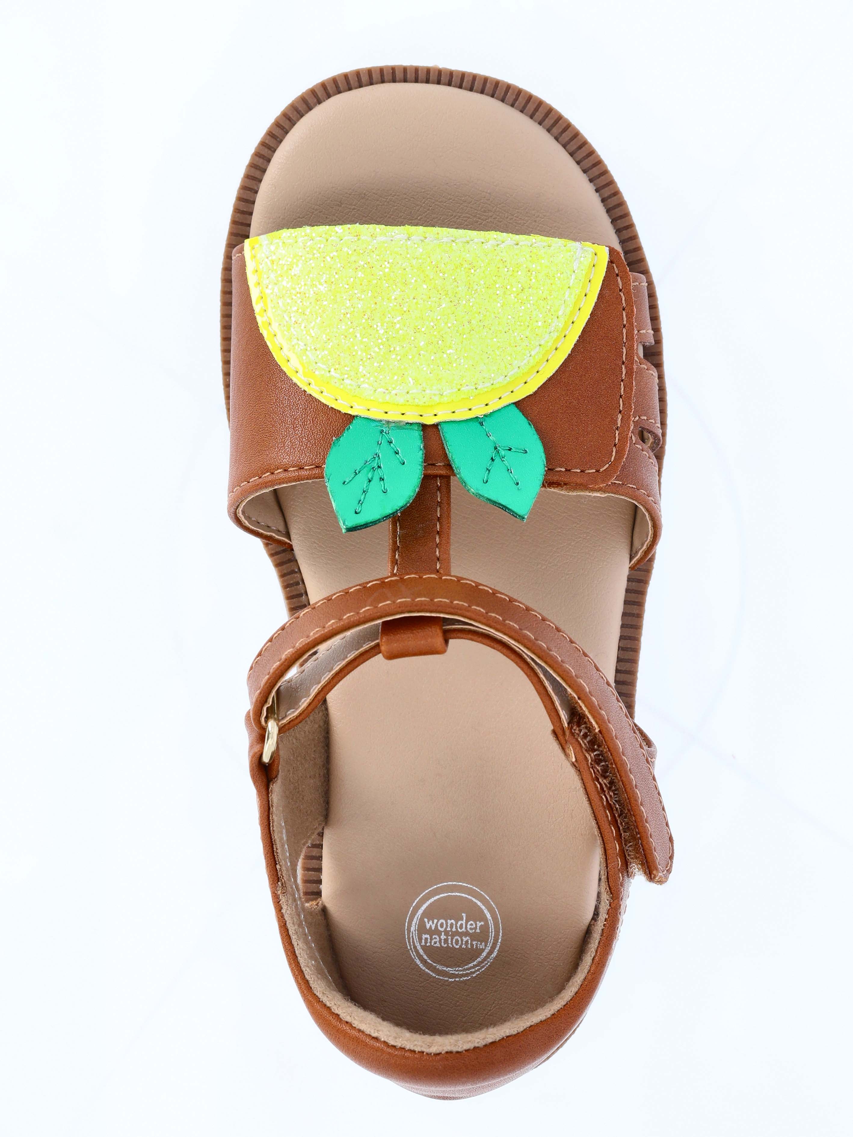 Wonder Nation Baby and Toddler Girls Fruit Sandals