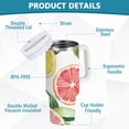 thumbnail image 2 of Yayeee 40oz Double-Wall Insulated Stainless Steel Tumbler with Handle Bottle, Candy Grapefruit, 2 of 8