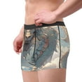 thumbnail image 2 of Yiaed Cool Cloud White Dragon Print Men's Soft Cotton Boxer Shorts Breathable Boxers Underwear Moisture-Wicking Underwear Stretch Boxer Briefs for Man-Large, 2 of 5