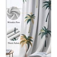 thumbnail image 3 of Palm Trees Kitchen Curtains Watercolor Tropical Summer Botanical Cafe Short Curtains for Bathroom Blackout Window Curtain Grommet Small Window Treatment Drapes for Bedroom Living Room 27.5"x39"x2, 3 of 9