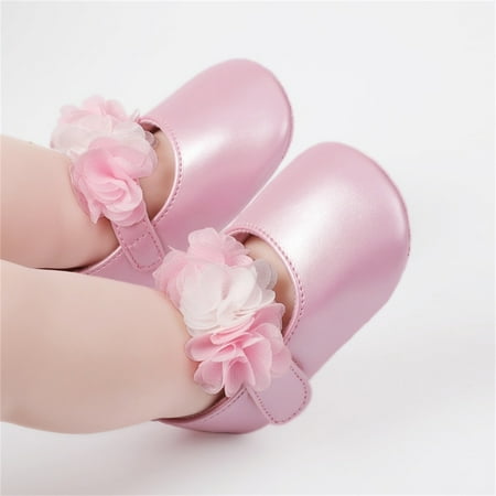 

〖Roliyen〗Toddler Shoes Infant Girls Single Shoes Floral First Walkers Shoes Toddler Sandals Princess Shoes