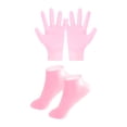 thumbnail image 1 of Guantes de silicona y calcetines para mujeres, spa Ligero, práctico para el cuidado de las manos, de cuidado de las manos para el Rosa, 1 of 8