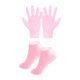 thumbnail image 1 of Juego de guantes y calcetines de silicona para manos y pies, lavables, portátiles y suaves para uso diario. Rosa, 1 of 9
