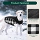thumbnail image 4 of Abrigo Kuoser para perro, reversible, cálido, impermeable, a cuadros, XXL, 4 of 7