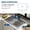 30*18*10", single basin without steps, with bottom grid, drain, basin edge 2.0mm, basin body 1.0mm, brushed finish, variant on Premium Undermount Kitchen Sink with Spacious Deep Basin – Built-In Workstation Ledge and Drainboard – Includes Protective Grid and Strainer – Ideal for Modern Kitchens