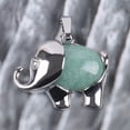 thumbnail image 4 of Energy Cute Elephant Pendants for Child Jewelry Chakra Natural Gem Stone, 4 of 6