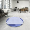 thumbnail image 4 of Ahgly Company Machine Washable Indoor Rectangle Transitional Heavenly Blue Area Rugs, 4' x 6', 4 of 7