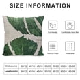 thumbnail image 5 of Shiartex Palm Leaves Pillow Covers Decorative Realistic Vivid Leaves of Palm Tree Tropical Hawaii Green Plant Throw Waist Pillow Case Cushion Cover for Home Sofa Decor 18x18in, 5 of 5
