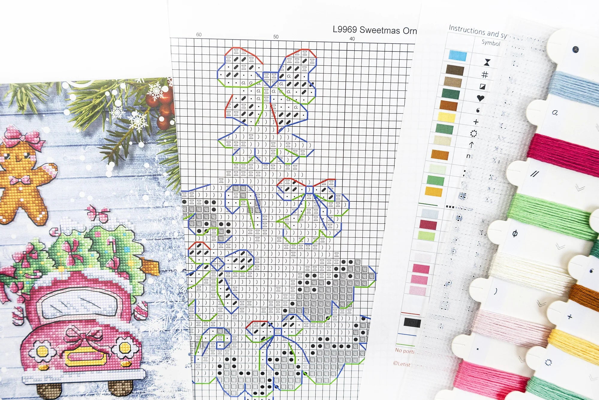 Sweetmas Ornaments L9969 Counted Cross Stitch Kit