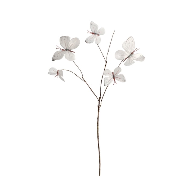 Decoraciones de Árbol de Navidad Flor de Mariposas de Rama Muerta Artificial Azul para Árbol de Navidad Y Decoración Del Hogar