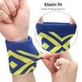 thumbnail image 6 of 1 Pair Workout Wrist Band Absorbent Sweatbands Sports Wristband for Football, 6 of 9
