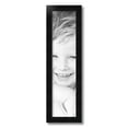 thumbnail image 2 of ArtToFrames 6" x 25" Satin Black Double Step Lip Picture Frame, 6x25 inch Black Wood Poster Frame (WOM-1418), 2 of 7
