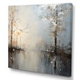 thumbnail image 2 of Designart "Tranquility in the Grey Springtime Forest I" Food & Beverage Wall Art - Traditional Grey Fruits Hallway Wall Art Decor, 2 of 6