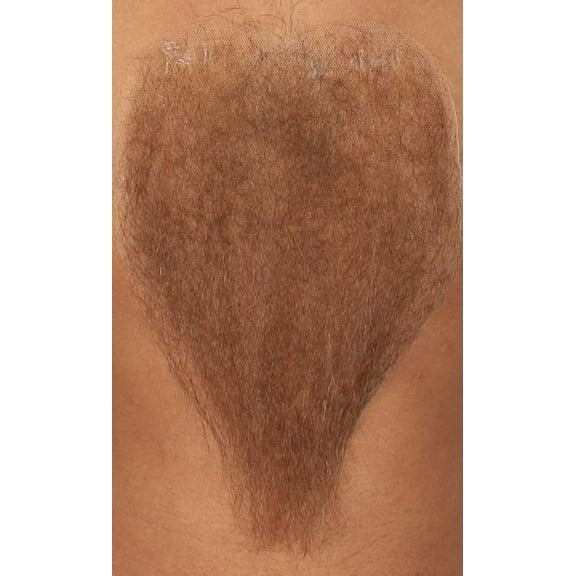 HPO Adult Men’s Light Brown Fake Mustache – Synthetic Fiber Facial Hair for Cosplay & Halloween Outfits