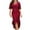 Wine, variant on POIUYTR Women's Vintage Floral Lace Mermaid Dress Elegant Cocktail Party Bodycon Mid-Calf Evening Formal Dress