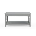 thumbnail image 4 of Alaterre Furniture Coventry 36 in. Coffee Table and End Tables Set of 3, Living Room Furniture Collection with Storage, Gray, 4 of 8