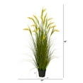 thumbnail image 2 of Nearly Natural 3.5' Wheat Grain Artificial Plant, Green, 2 of 4
