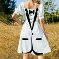 Bow tie TUXEDO Dress ladies dresses for special occasions elegant party