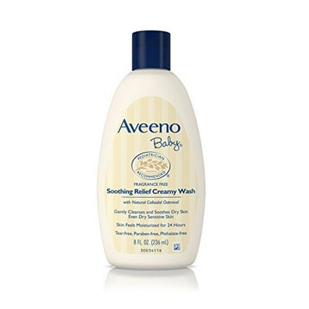 baby wash tube aveeno ounce soothing fragrance creamy relief