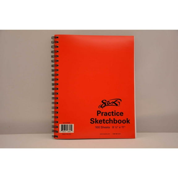 Sax Spiral Binding Sketchbook, 20 lbs, 8-1/2 x 11 Inches, White, 100 Sheets