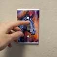 thumbnail image 3 of Black Horse Portrait Painting Indigo Night Plastic Wall Decor Toggle Light Switch Plate Cover, 3 of 4
