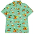 thumbnail image 2 of Disney Lion King Simba Nala Timon Matching Family Hawaiian Button Down Shirt Mens Sizes Medium, 2 of 5