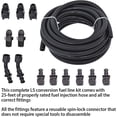 thumbnail image 4 of LABLT 6AN 25 Feet 3/8 Complete LS Fuel Injection Line Fitting Adapter Kit W/13pcs 6AN Push Lock Swivel Fitting Hose Ends Kit, 4 of 5