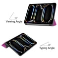 thumbnail image 5 of SaniMore for Apple iPad Pro 11 (2024) Case, Auto Sleep/Wake, Rugged PC Case with Tri-Fold Kickstand [Support iPad 1st/3rd Pencil Charging]  Shockproof Protective Case for Women Men, Purple, 5 of 7