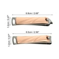 thumbnail image 4 of Unique Bargains 2 Pcs Nail Cutter Set for Men and Women Rose Gold Tone Stainless Steel, 4 of 7