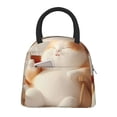 thumbnail image 1 of Vsdgher Sac à Lunch Isolé avec Imprimé Thé Chat Relaxant Sac Bento Simple Sac à Lunch, Adapté pour Pique-Niques, École, Travail, 1 of 6
