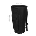 thumbnail image 2 of Raindrops Black Djembe Drum Carrying Bag with Waterproof Material and Durable Padding, 2 of 7