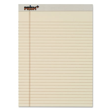 UPC: 0025932631306 | TOPS Prism Plus Colored Legal Pads  8 1/2 x 11 3/4  Ivory  50 Sheets  Dozen