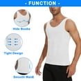 thumbnail image 3 of Kiwi Rata 2 Pack Compression Shirts Men Sleeveless Slimming Undershirts Tummy Control and Body Shaper Tank Top, 3 of 6
