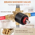 thumbnail image 3 of Wowow Single Handle 5-Spray Shower Faucet 1.8 GPM with Pressure Balance in Oil Rubbed Bronze, 3 of 6