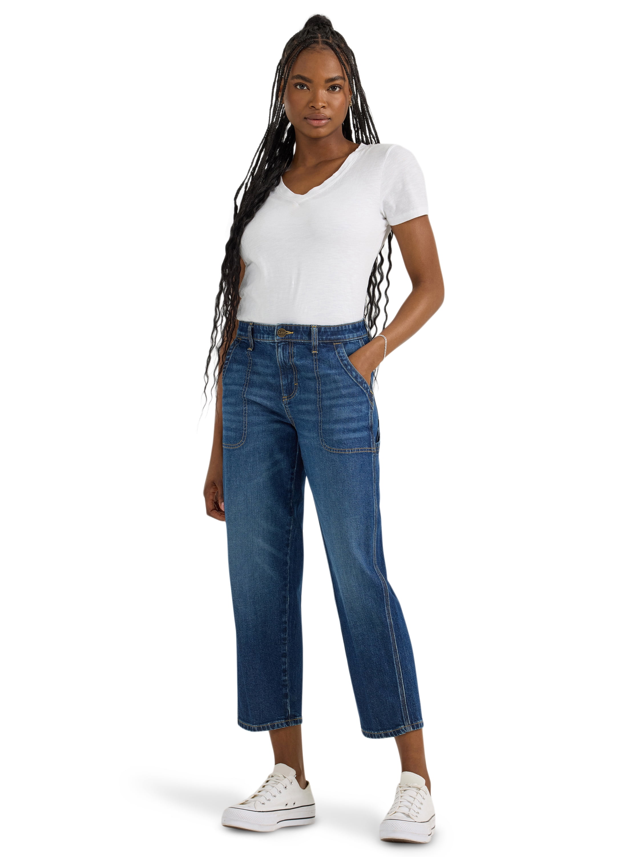 Lee® Women's Heritage Slim Straight Carpenter Crop Pant, Sizes 2