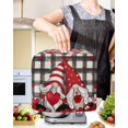 thumbnail image 2 of Valentine,Stand Mixer Dust Cover with Storage Pocket & Handles,Buffalo Plaid Gnomes Love Valentine's Day Fits All Tilt Head & Bowl Lift Kitchen Appliance Cover Organizer Bag Accessories,4.5-5 Quart, 2 of 6