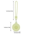 thumbnail image 3 of kurtrusly Tracker Case Silicone Cover Protector Anti-lost Portable Keychain Replacement for iOS AirTag, Luminous Green, 3 of 8