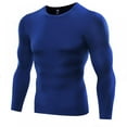 thumbnail image 2 of FNNMNNR Basketball Sportswear Men‘S Long-Sleeved Quick-Drying Running Fitness T-Shirt Football Uniform Training Suit Blue L Size, 2 of 12
