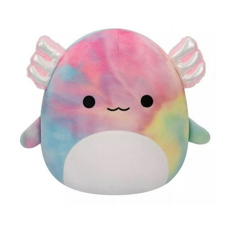 Squishmallows 11" Tinley Rainbow Tie-Dye Axolotl Plush Stuffed Animal Toy