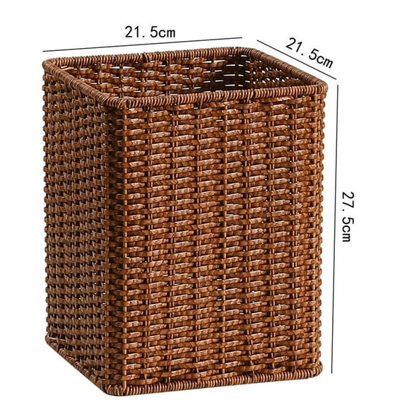 Wicker like Large capacity Trash Bin for Home Kitchen Living Room & Bathroom