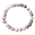 thumbnail image 1 of Pulsera hecha a mano de piedra natural Negro y cuentas de cordón elástico con intrincado diseño trenzado para mujeres y hombres, 1 of 7
